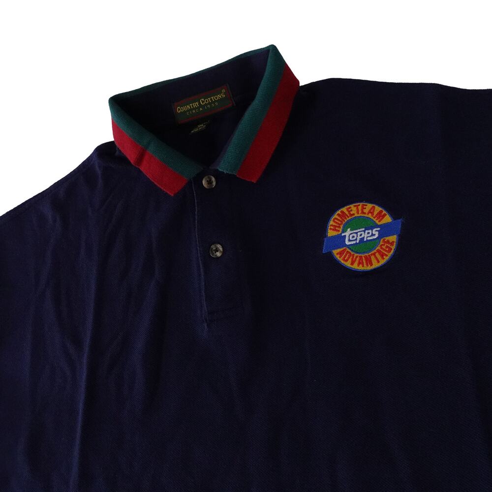 Topps Home Team Advatage Sports Trading Cards Vintage Polo Made USA Men's XXL